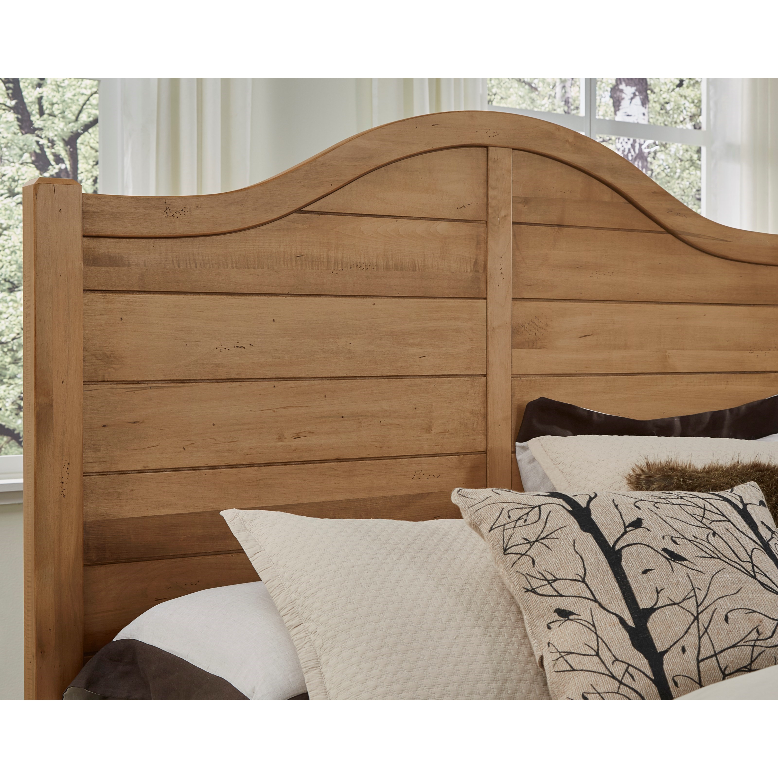Vaughan Bassett American Maple Solid Wood Full Shiplap Headboard